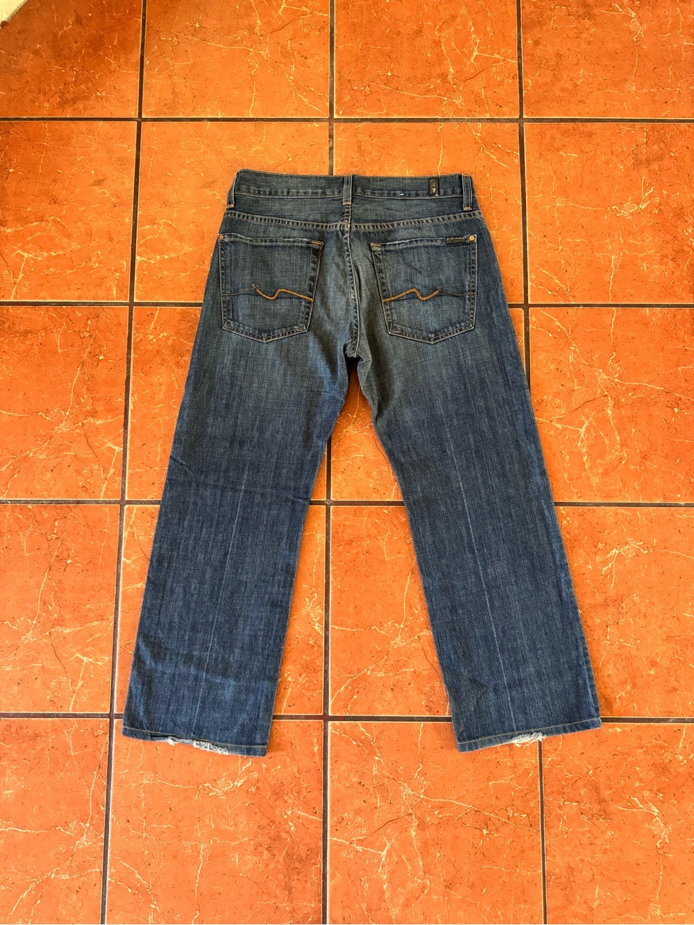 7 For All Mankind Austyn Men’s Jeans Size 31 Straight Leg Medium Wash Denim